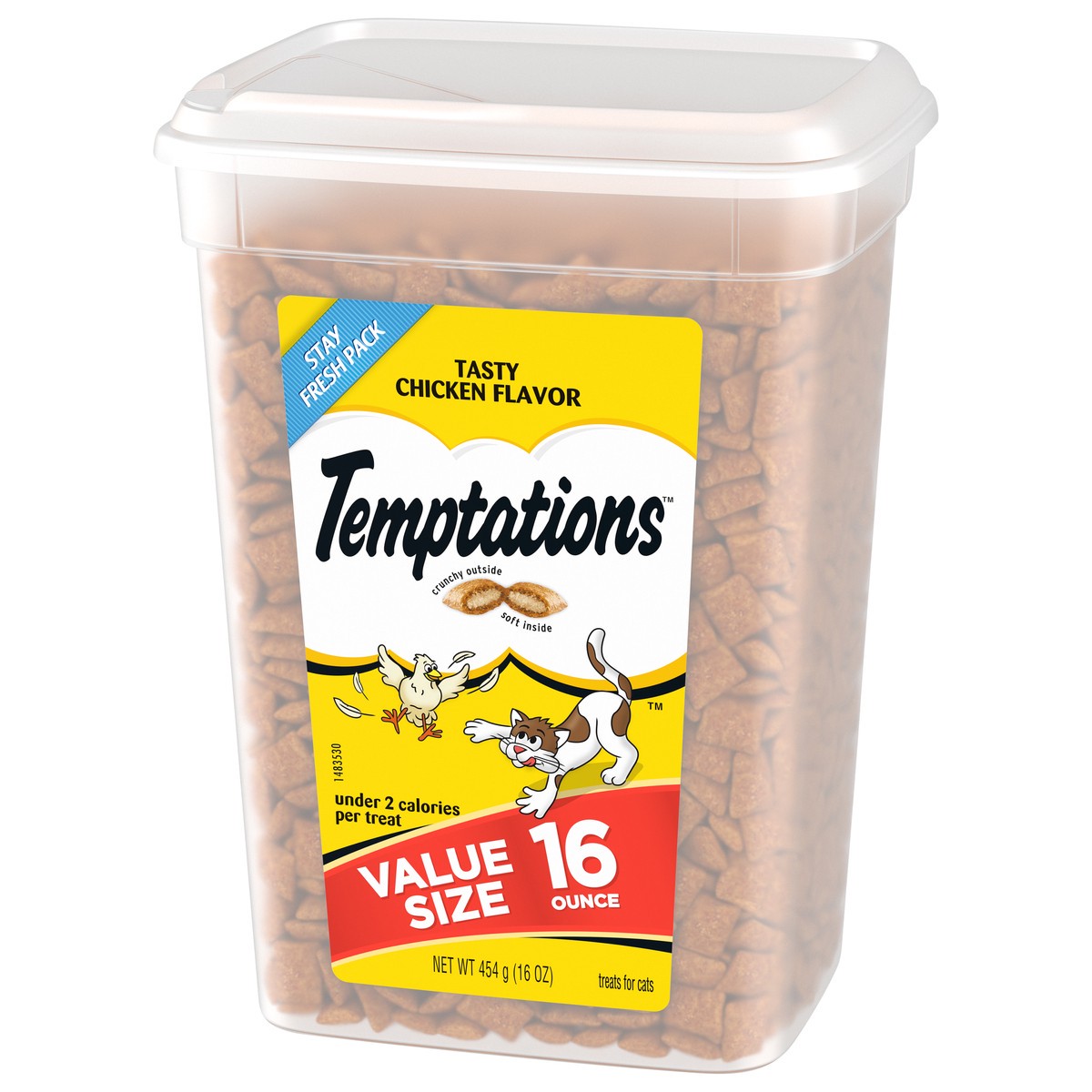 slide 8 of 9, Temptations Tasty Chicken Flavor Crunchy Cat Treats - 16oz, 16 oz