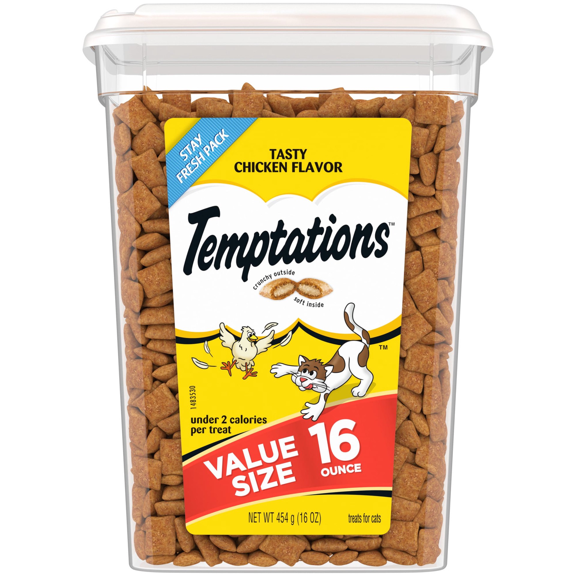 slide 1 of 9, Temptations Tasty Chicken BACK Label Value Pack PA Work 16OZ, 16 oz