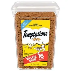 Temptations Tasty Chicken Flavor Crunchy Cat Treats - 16oz
