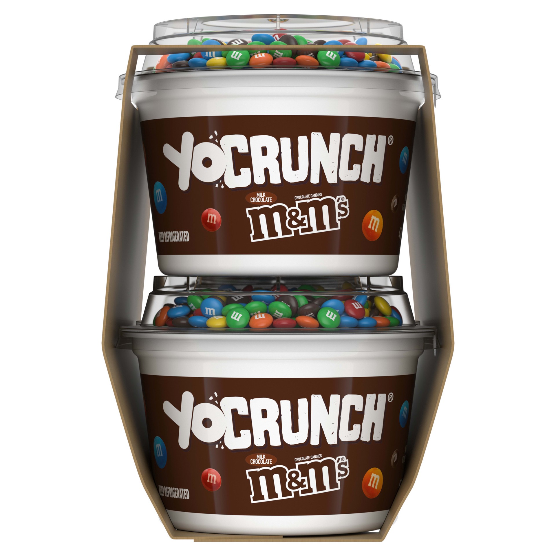slide 3 of 5, YoCrunch Low Fat Vanilla Yogurt with M&Ms(R), 4 oz, 4 Pack, 4 ct; 4 oz