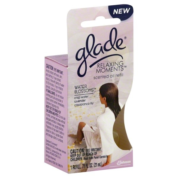 slide 1 of 1, Glade Scented Oil Refill, Water Blossoms, 1 fl oz