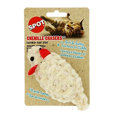 slide 1 of 1, SPOT Chenille Chasers Mouse Catnip Toy, 1 ct