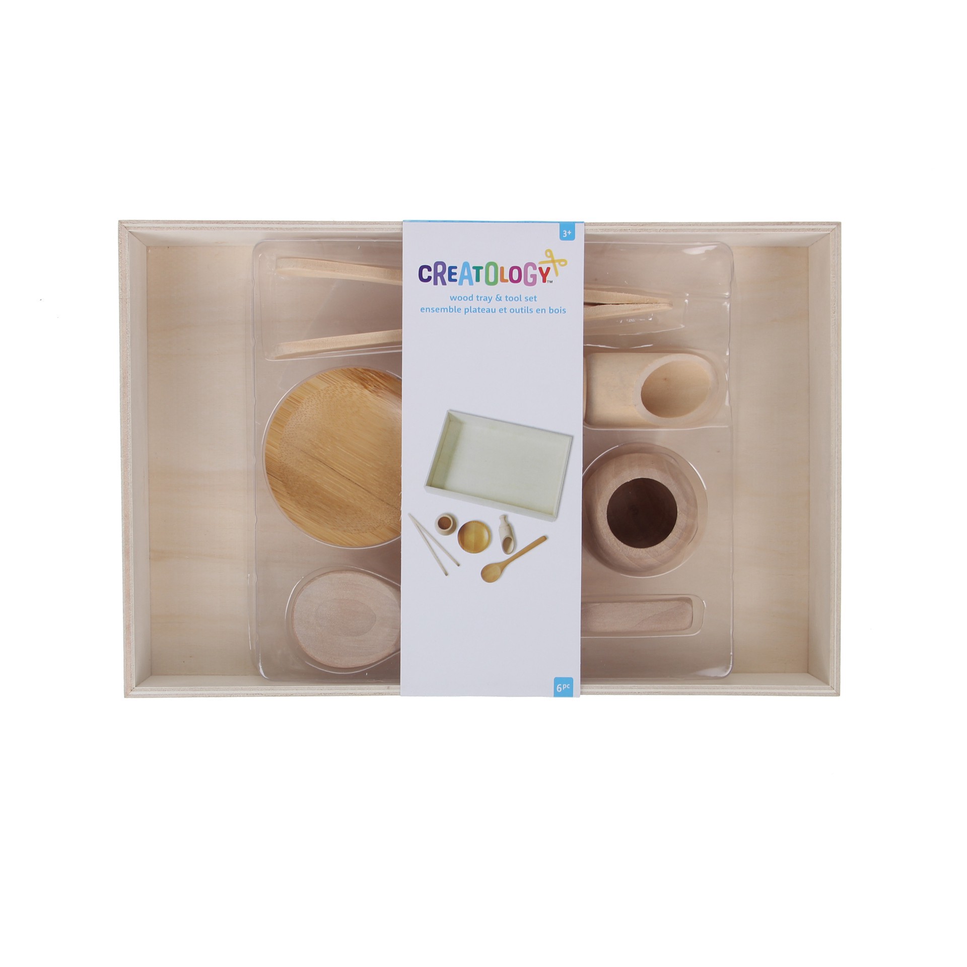 slide 4 of 4, Wood Tray & Kitchen Set By Creatology, 8 in x 1.77 in
