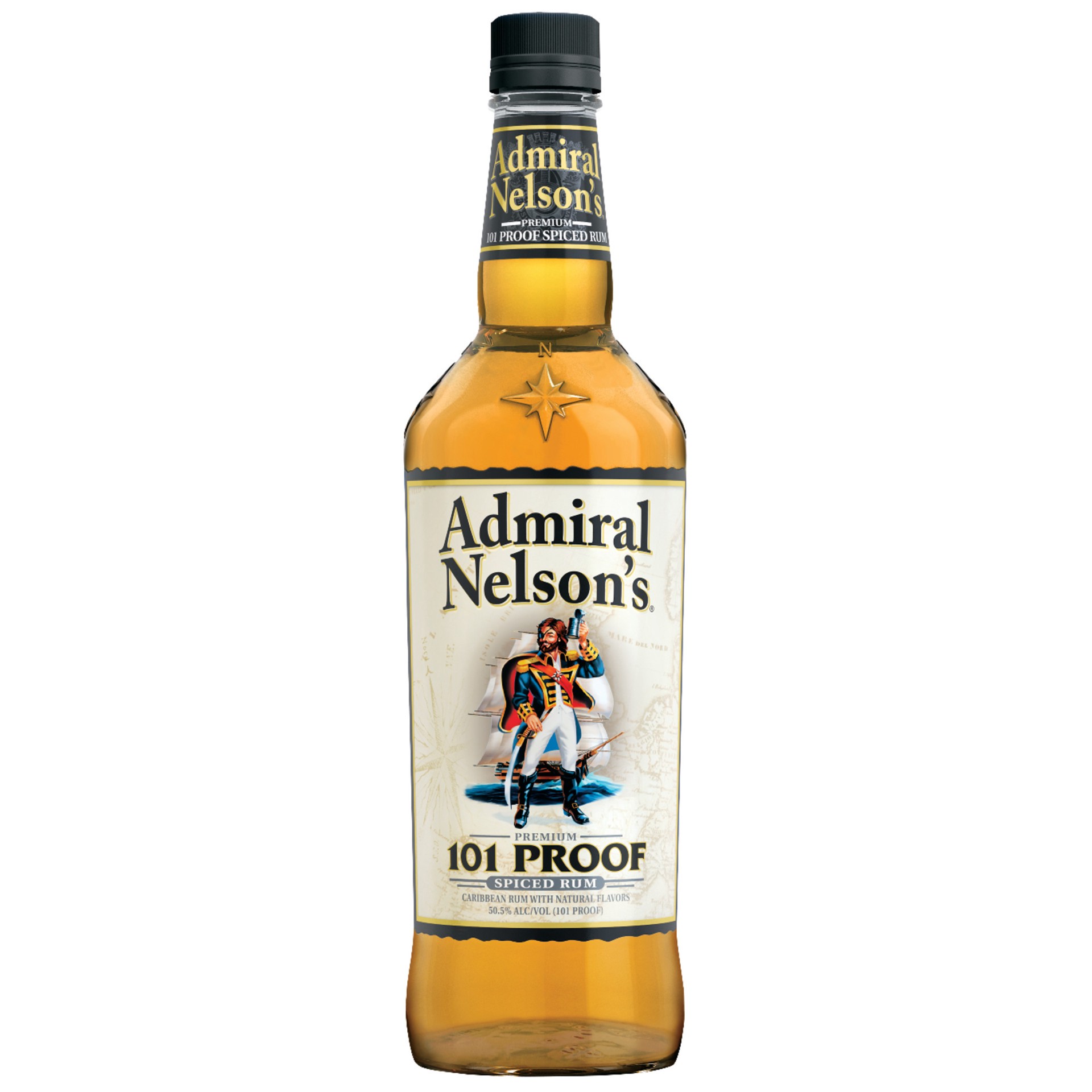 slide 1 of 3, Admiral Nelson's Spice 101 Rum, 750 ml