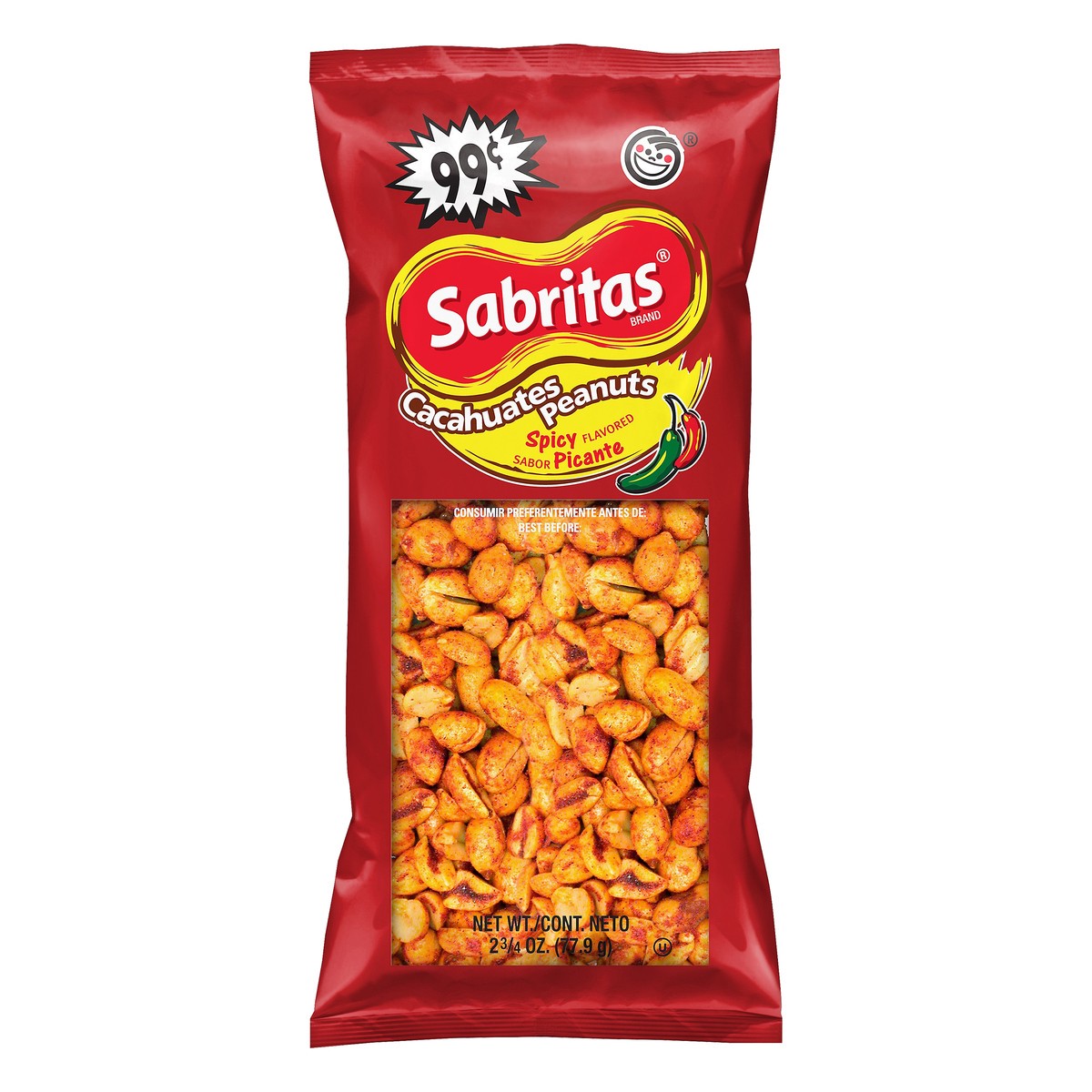 slide 6 of 6, Sabritas Peanuts Spicy Flavored 2 3/4 Oz, 2.75 oz