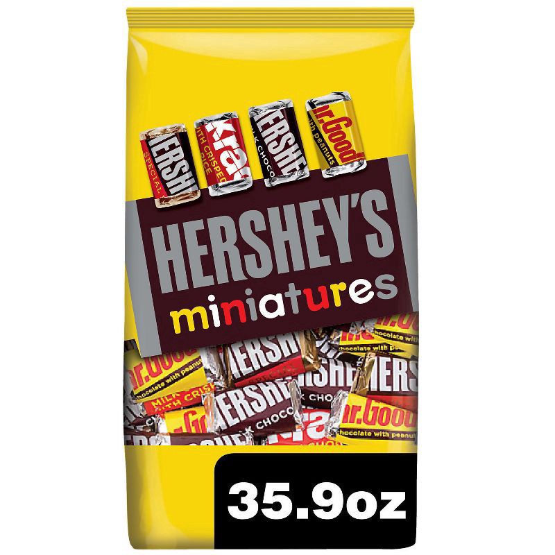 slide 1 of 63, Hershey's Miniatures Assorted Chocolate Candy Party Pack, 35.9 oz, 35.9 oz