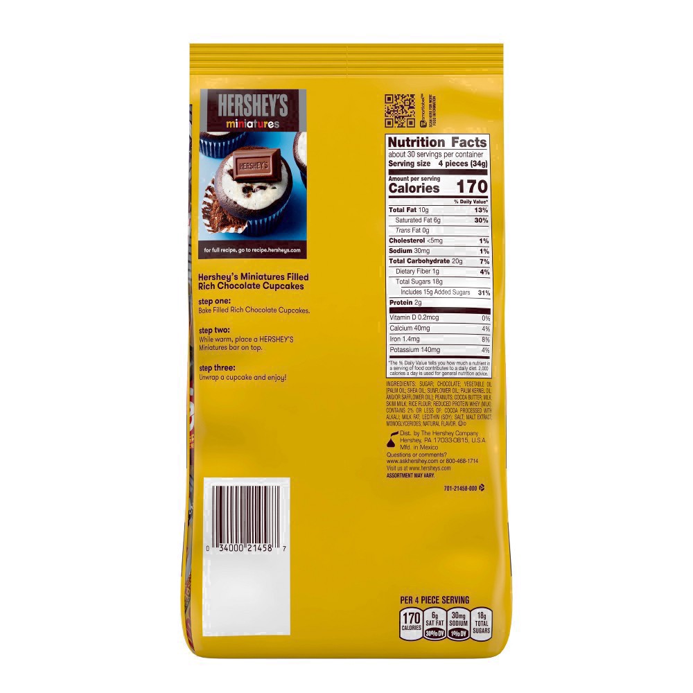 slide 50 of 63, Hershey's Miniatures Assorted Chocolate Candy Party Pack, 35.9 oz, 35.9 oz