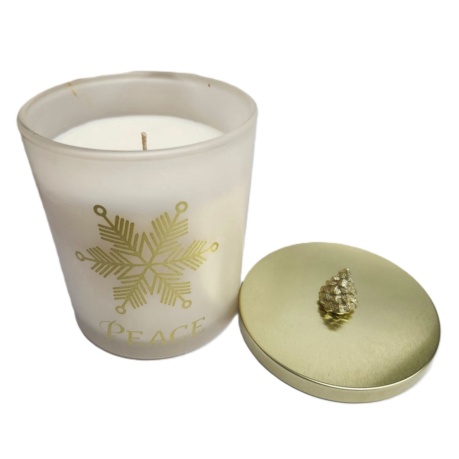 slide 2 of 2, Universal Candle Company Universal Candle Co. Snowflake Candle, Fireside Scent, 9.5 Oz, 9.5 oz