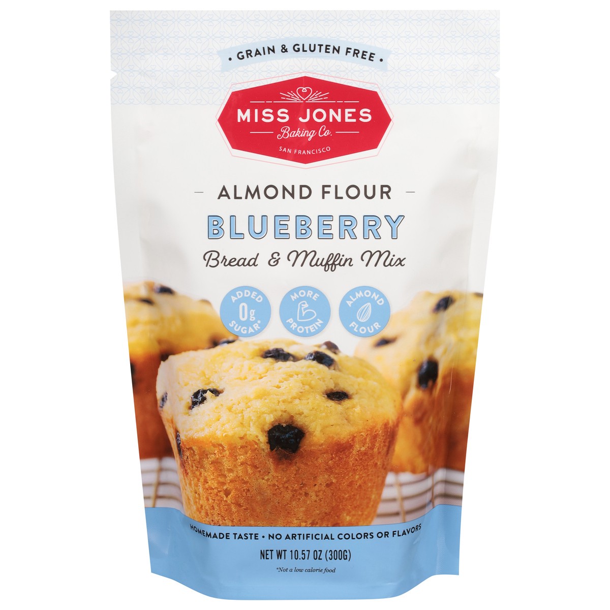 slide 1 of 13, Miss Jones Baking Co. Almond Flour Blueberry Bread & Muffin Mix 10.57 oz, 10.57 oz