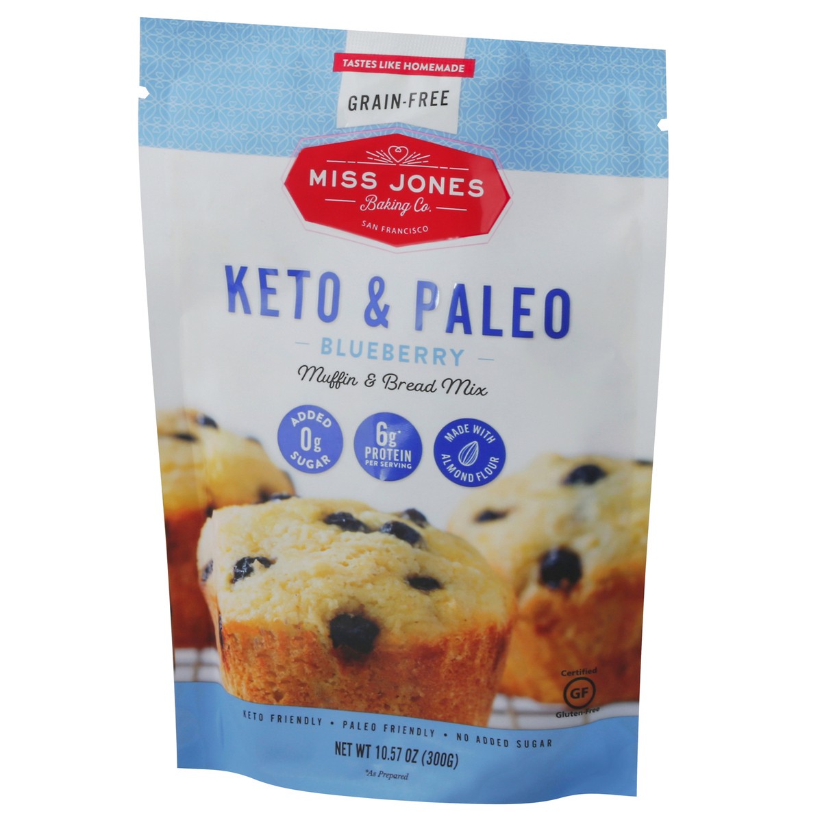 slide 9 of 13, Miss Jones Baking Co. Almond Flour Blueberry Bread & Muffin Mix 10.57 oz, 10.57 oz