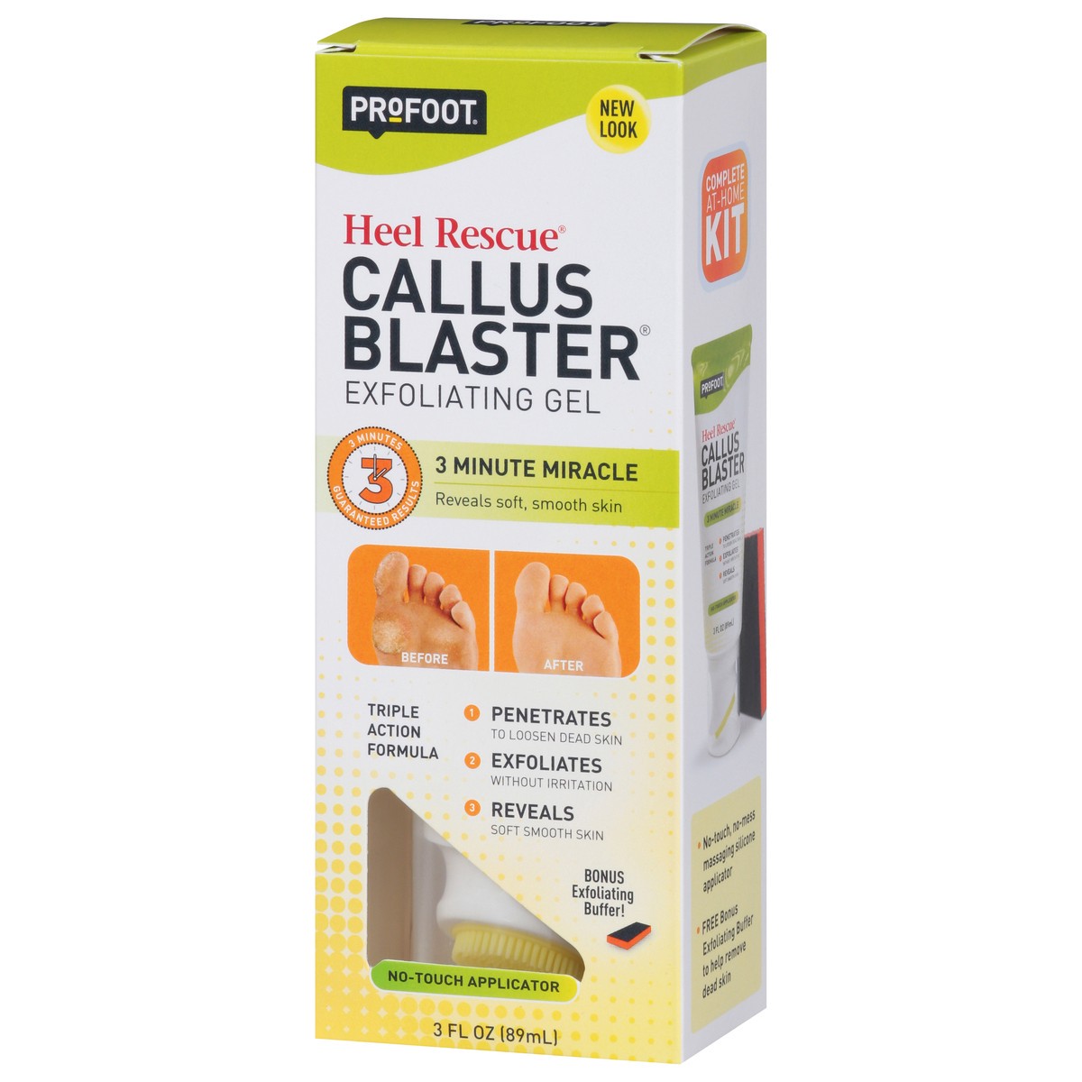 slide 3 of 10, ProFoot Heel Rescue Callus Blaster Exfoliating Gel 3 fl oz, 3 fl oz