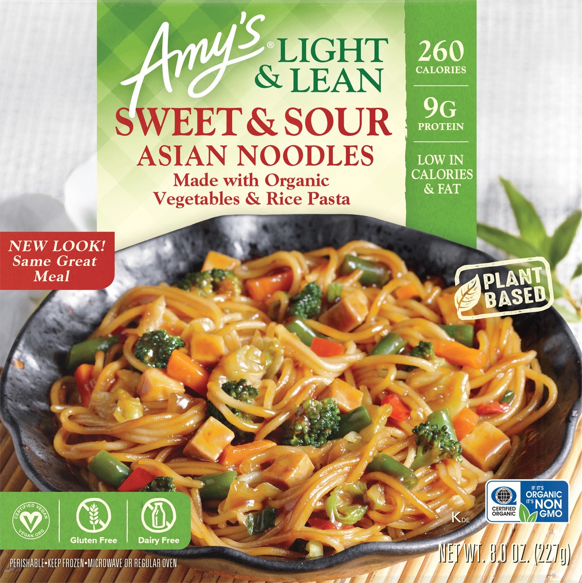 slide 5 of 8, Amy's Amys Asian Noodle Sweet & Sour Light & Lean, 8 oz