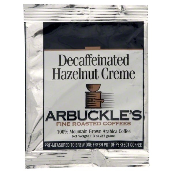 slide 1 of 1, Arbuckles Coffees, Fine Roasted, Decaffeinated Hazelnut Creme - 1.3 oz, 1.3 oz