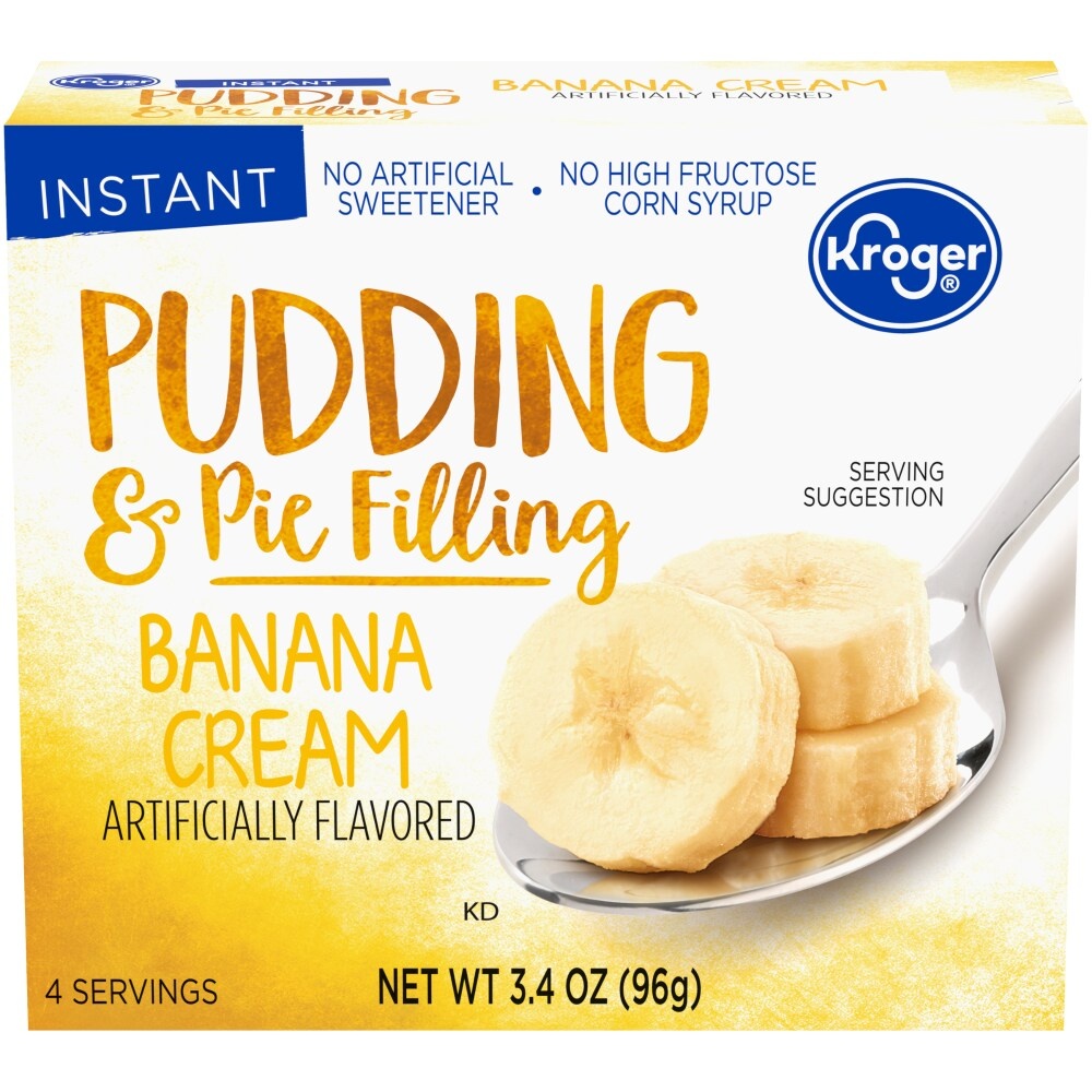 slide 1 of 1, Kroger Banana Cream Pudding & Pie Filling, 3.4 oz