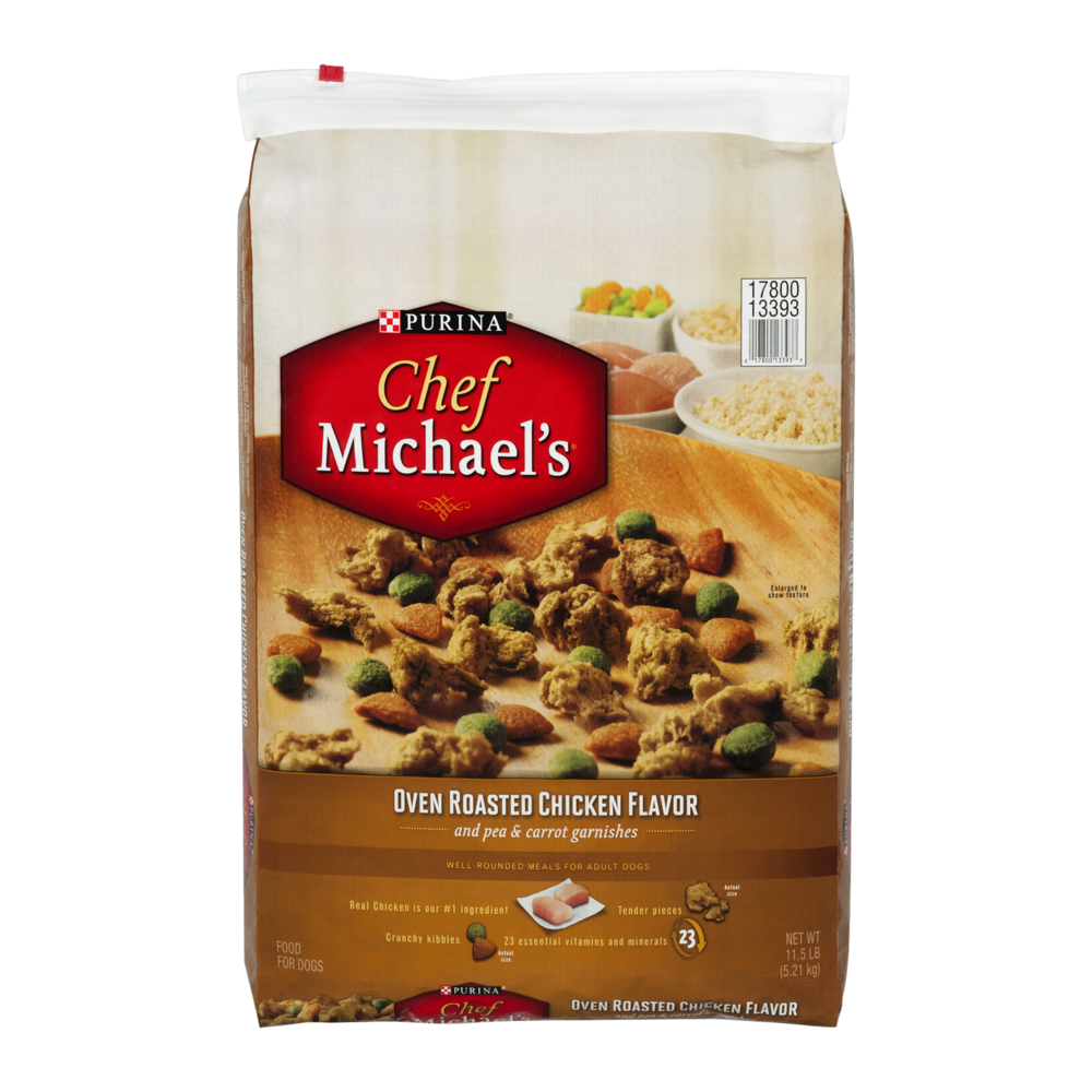 slide 1 of 1, Purina Chef Michael's Oven Roasted Chicken Flavor Adult Dog Food, 1 ct