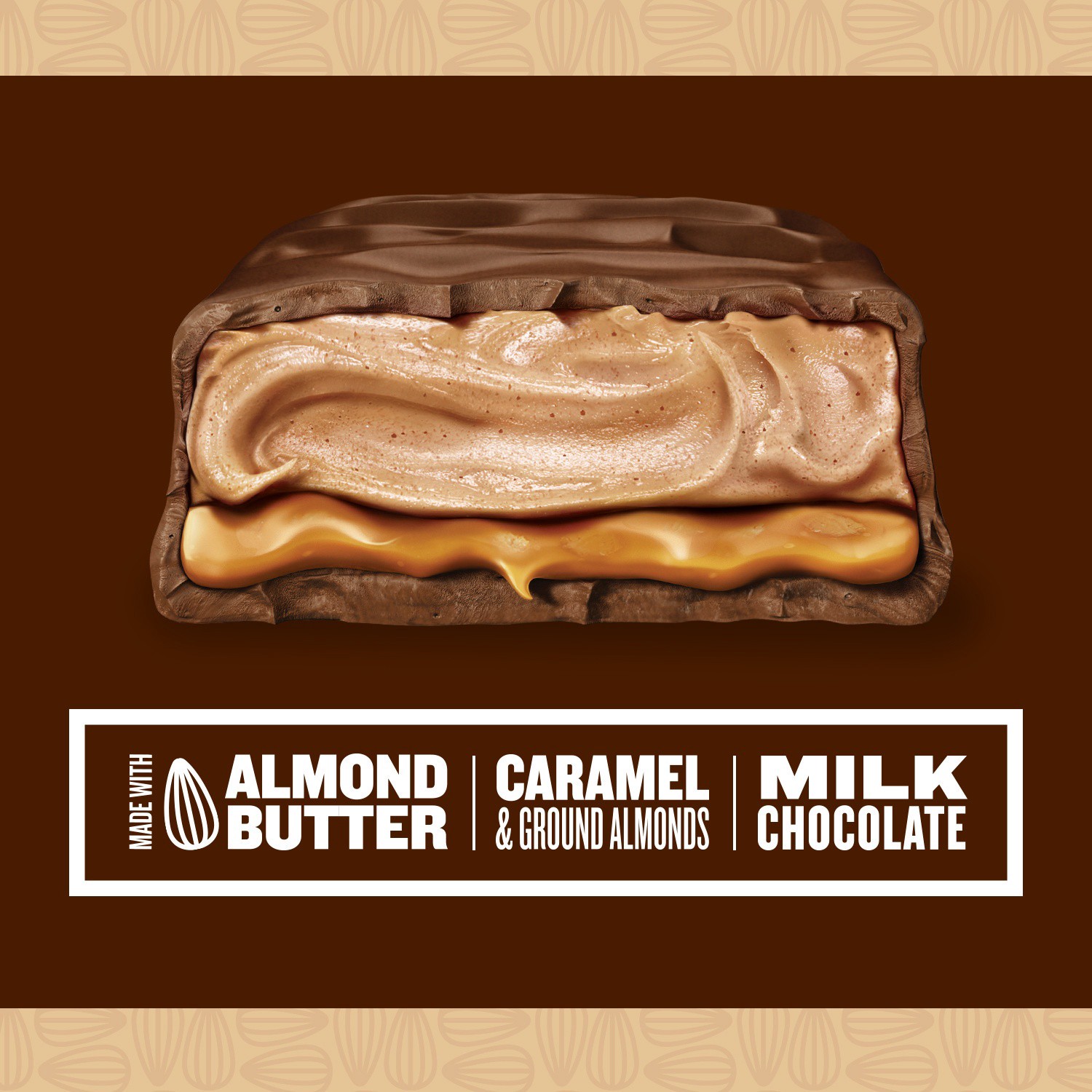 slide 4 of 8, Snickers Creamy SNICKERS Almond Butter Share Size Candy Bars, 2.14-Ounce Bar, 2.8 oz