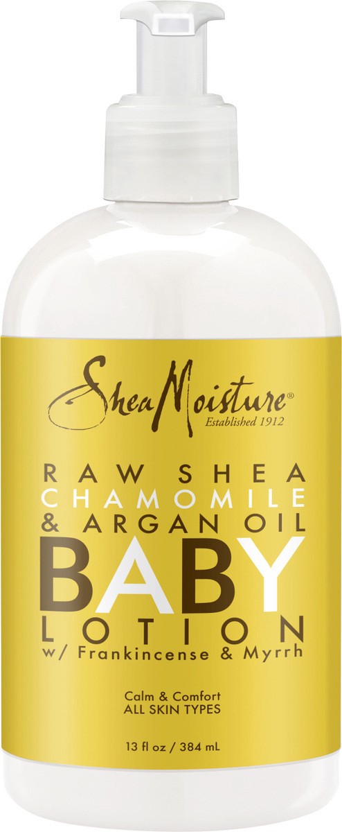 slide 2 of 4, SheaMoisture Baby Lotion Raw Shea, Chamomile & Argan Oil, 13 oz, 13 fl oz