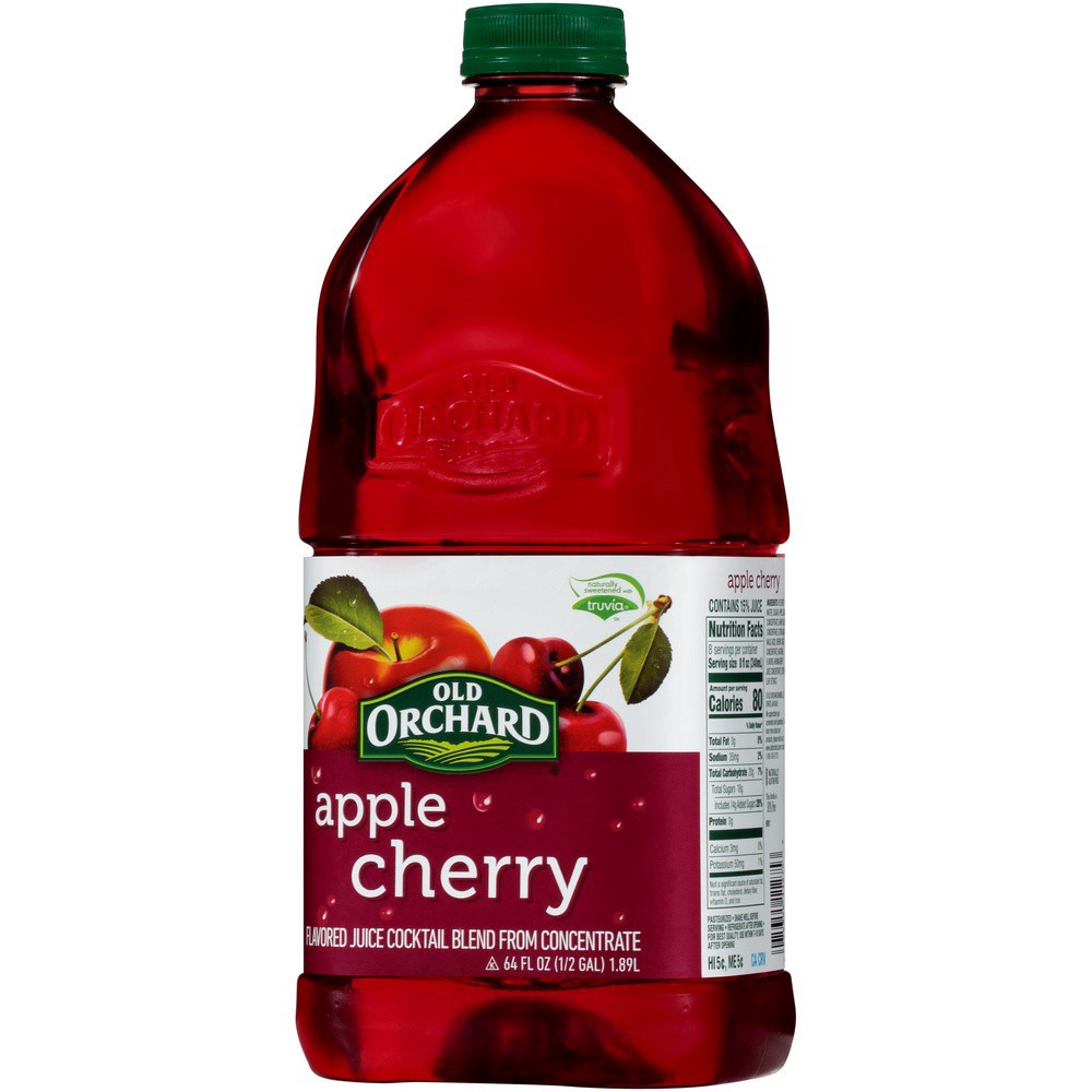 slide 5 of 15, Old Orchard Apple Cherry Juice 25%, 64 fl oz