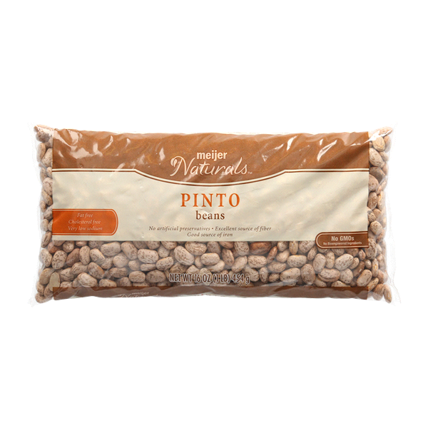 slide 1 of 2, Meijer Naturals Pinto Beans, 16 oz