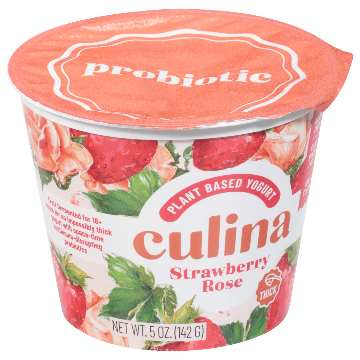 slide 11 of 11, Culina Thick Strawberry Rose Plant Based Yogurt 5 oz, 5 oz