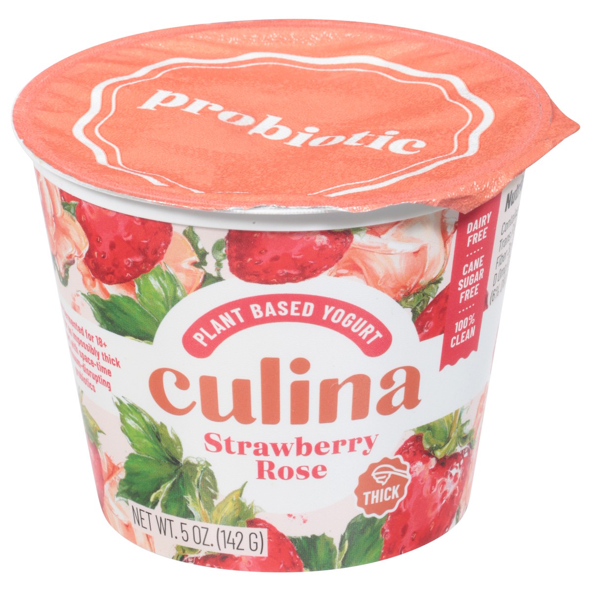 slide 9 of 11, Culina Thick Strawberry Rose Plant Based Yogurt 5 oz, 5 oz