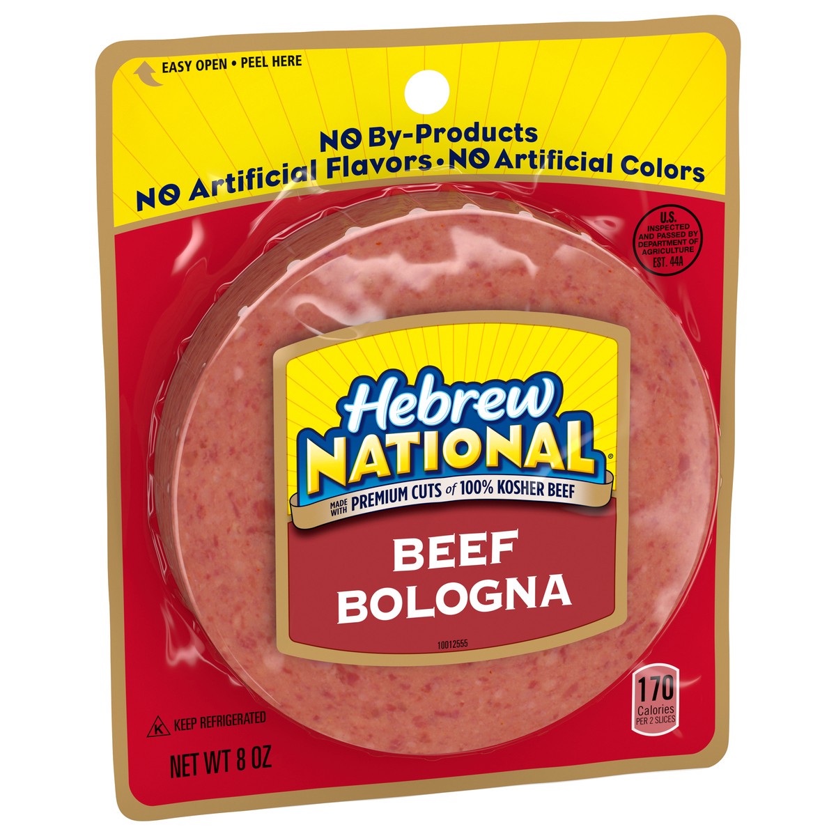 slide 2 of 5, Hebrew National Beef Bologna 8 oz, 8 oz