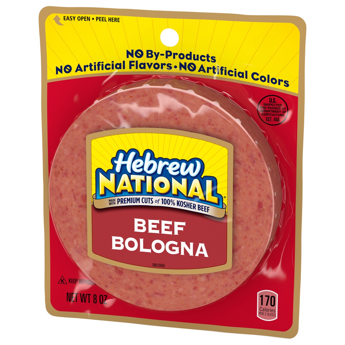 slide 3 of 5, Hebrew National Beef Bologna 8 oz, 8 oz