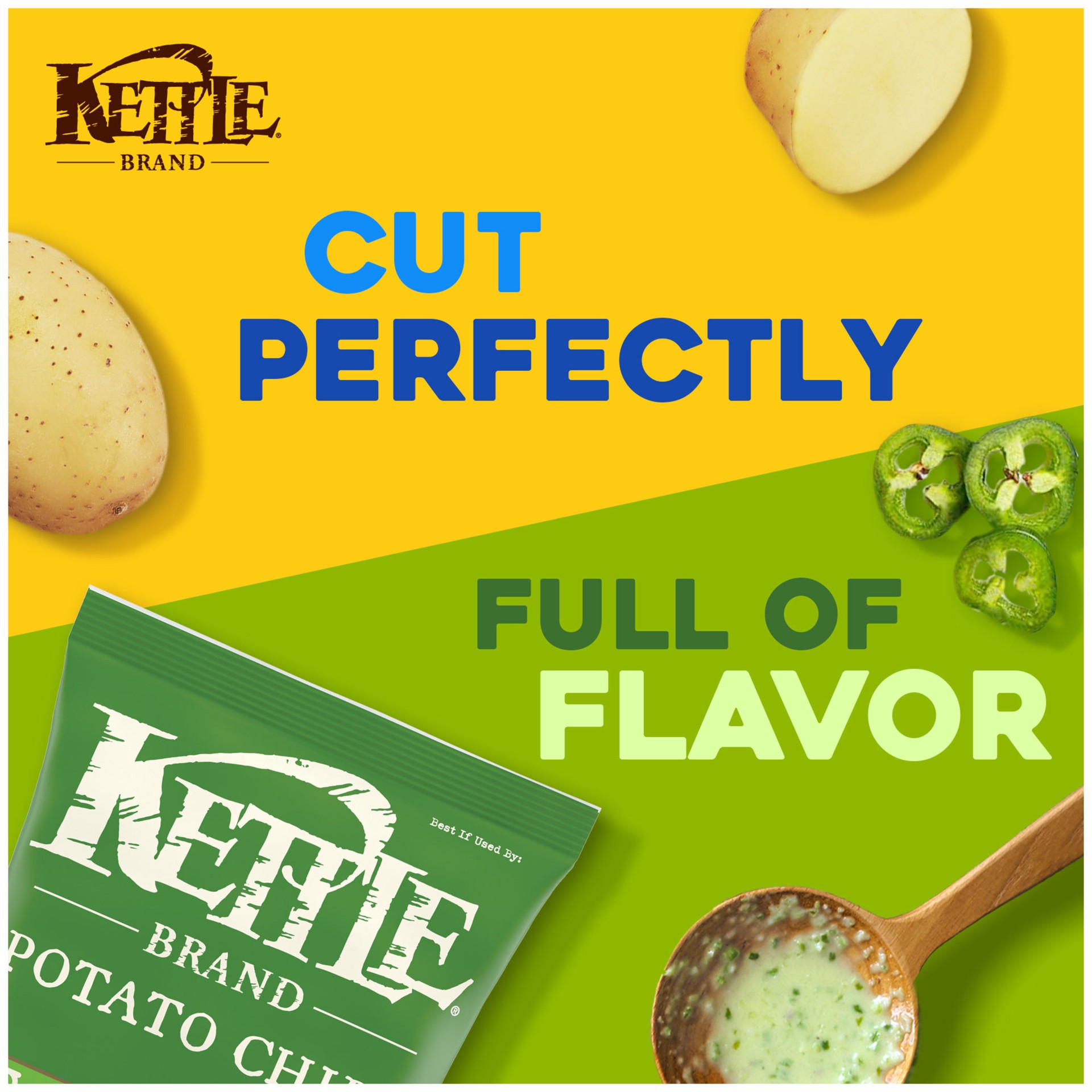 slide 2 of 9, Kettle Brand Potato Chips, Jalapeno Kettle Chips, 8.5 Oz, 8.5 oz