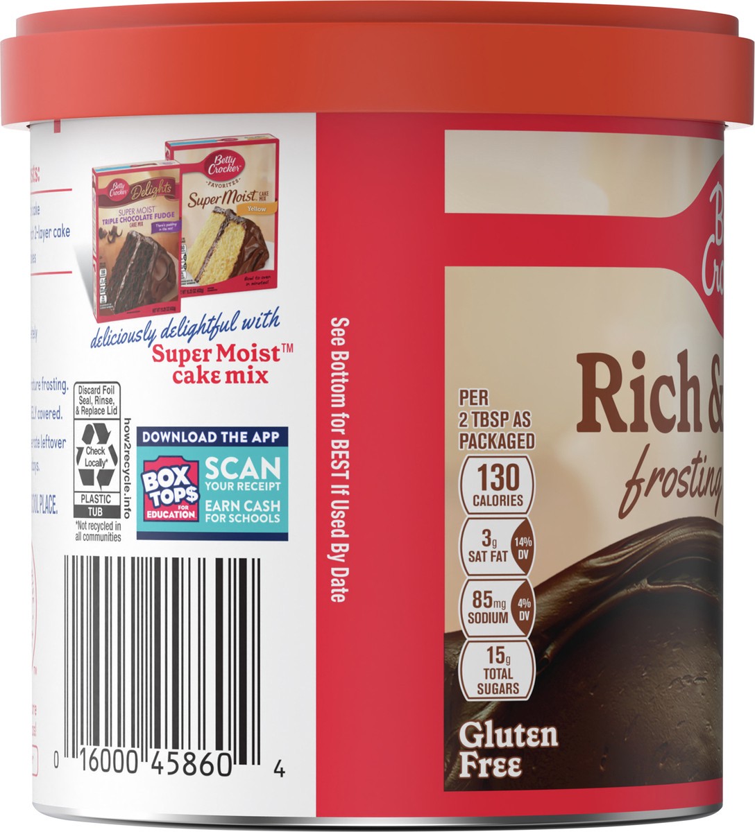 slide 7 of 13, Betty Crocker Gluten Free Dark Chocolate Frosting, 16 oz, 16 oz