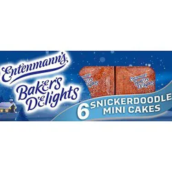 Entenmanns Bakers Delights Snickerdoodle Mini Cakes 6 Ct - 10.5 OZ