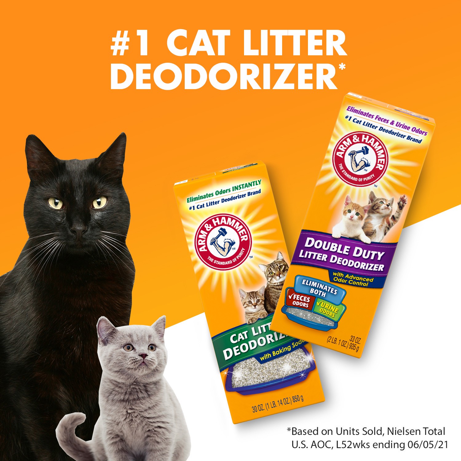 slide 2 of 4, ARM & HAMMER Cat Litter Deodorizer, 30 oz., 30 oz