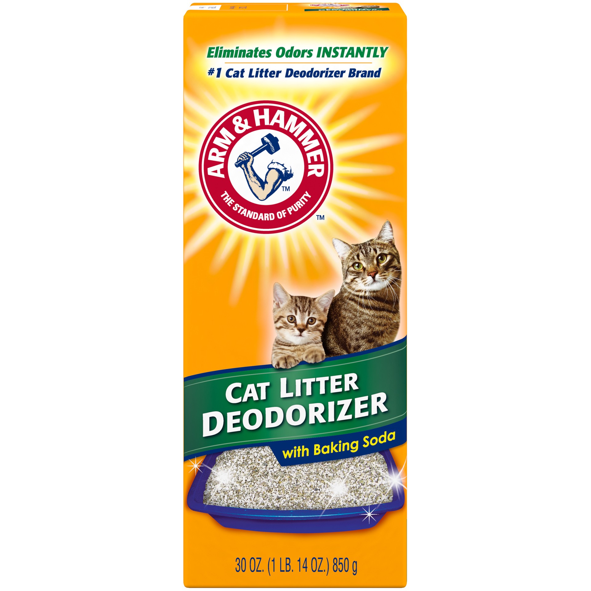 slide 1 of 4, Arm & Hammer Cat Litter Deodorizer, 30 oz., 30 oz