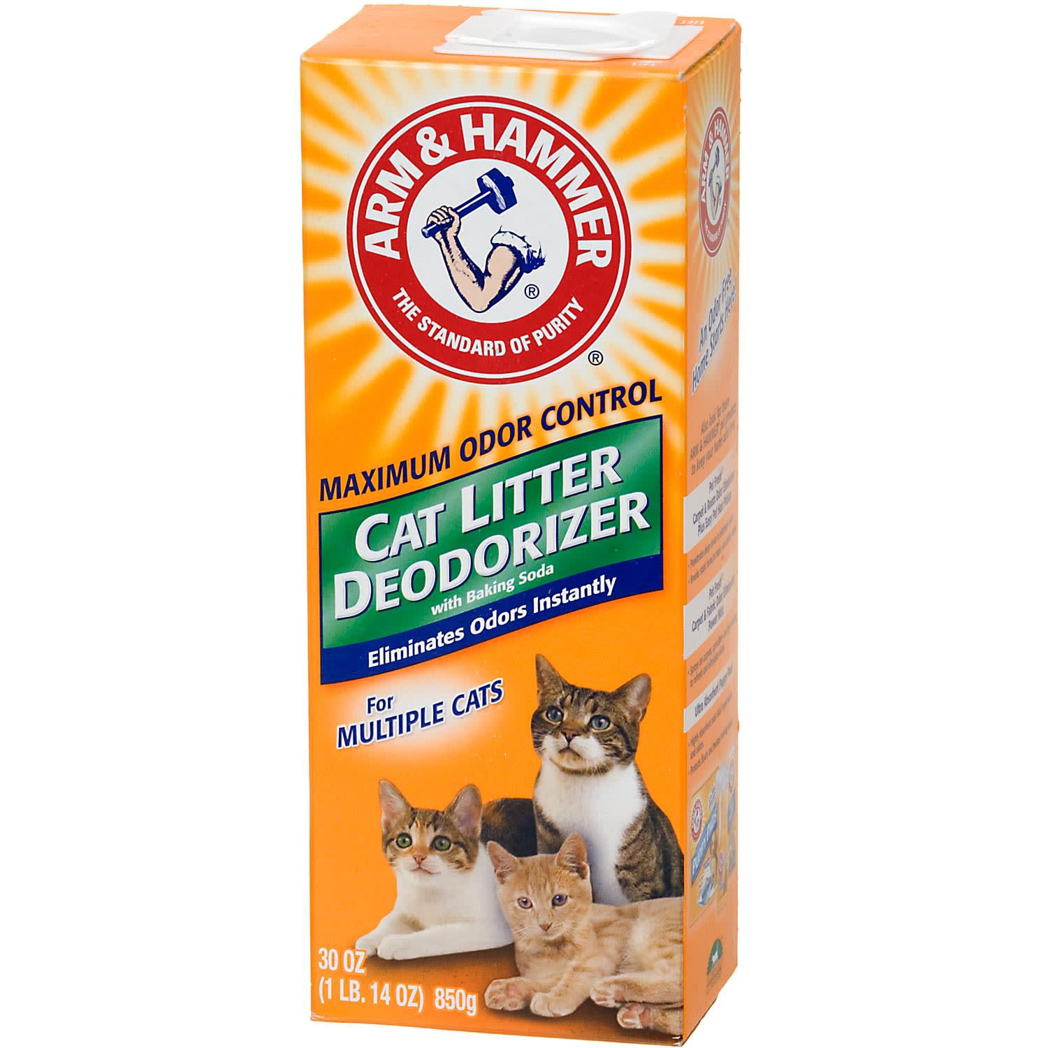 slide 1 of 4, ARM & HAMMER Cat Litter Deodorizer, 30 oz., 30 oz