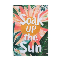 Soak Up The Sun Garden Suede Flag