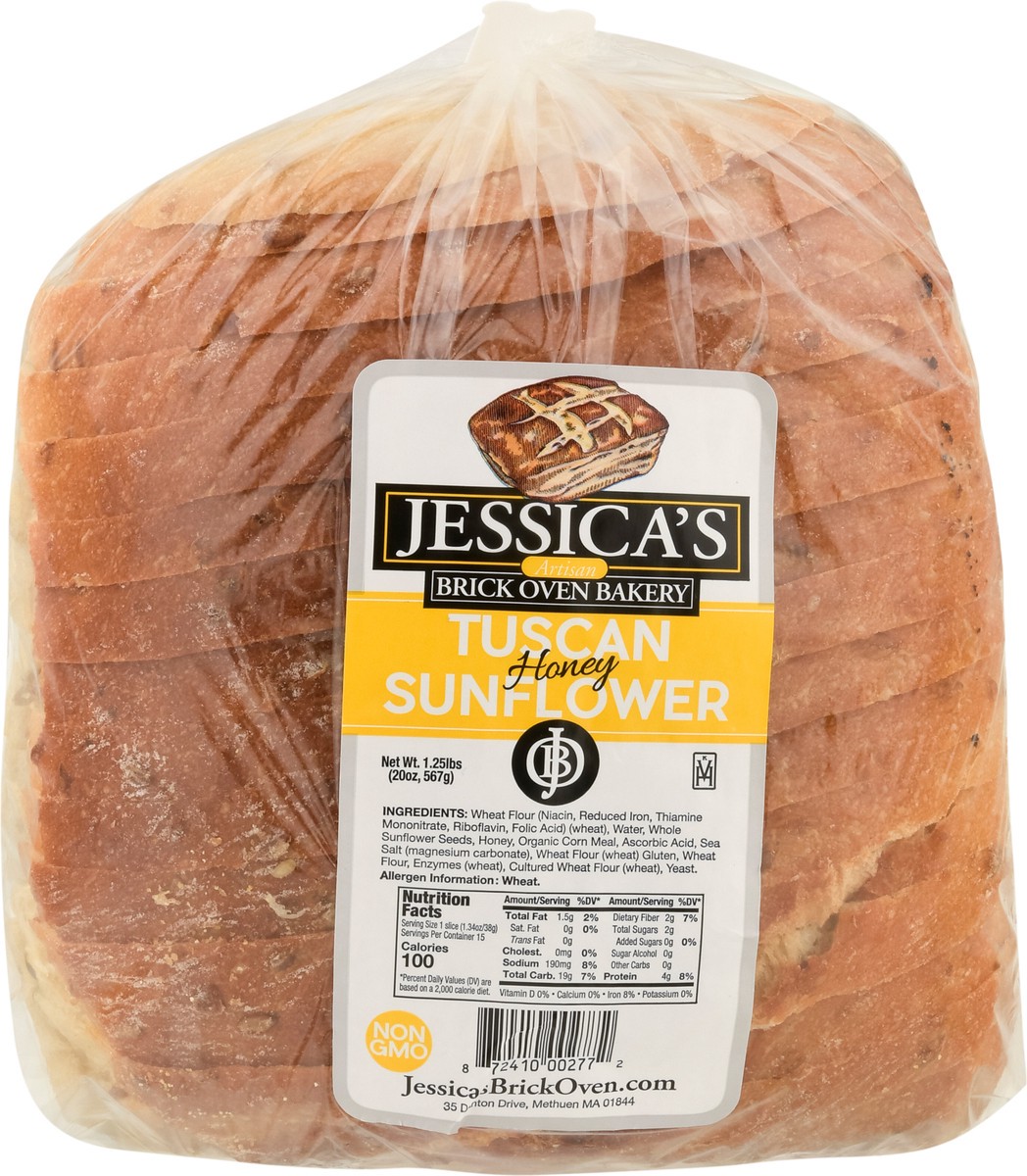 slide 8 of 14, Jessica's Brick Oven Tuscan Honey Sunflower, 20 oz