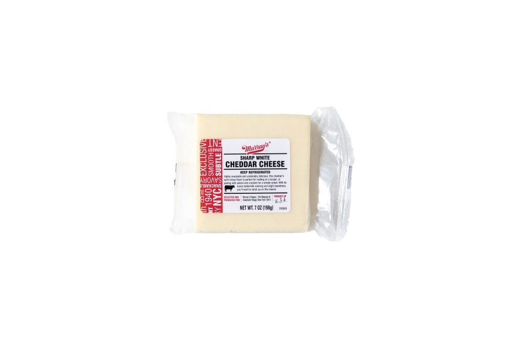 slide 1 of 1, Murray's Sharp White Cheddar Cheese, 7 oz