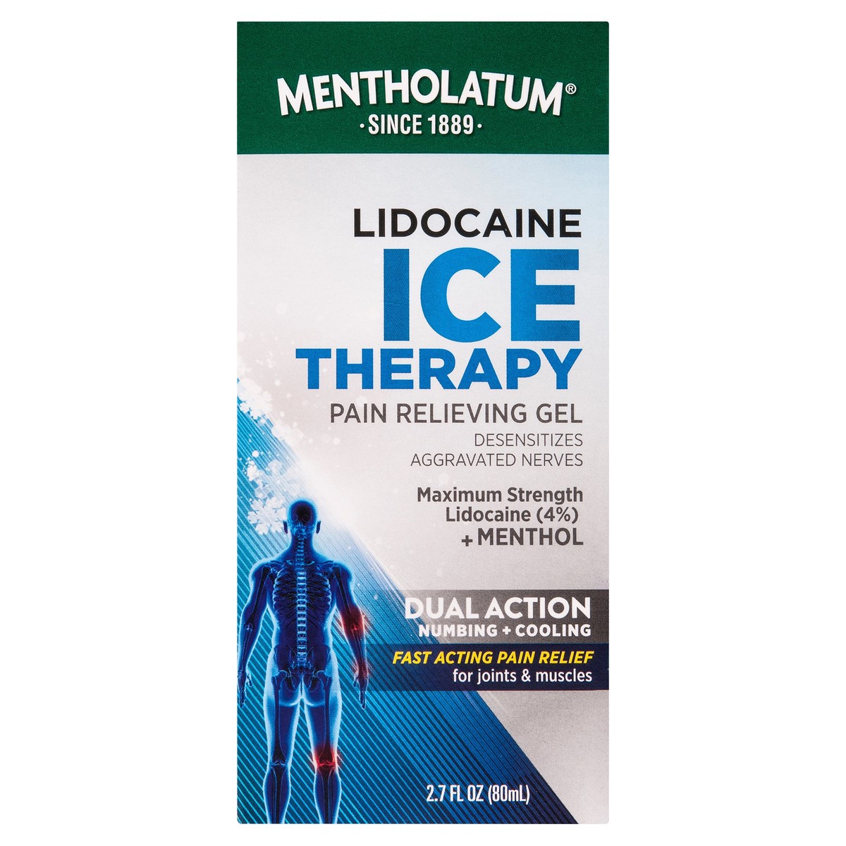 slide 1 of 11, Mentholatum Lidocaine Ice Gel, 2.7 fl oz