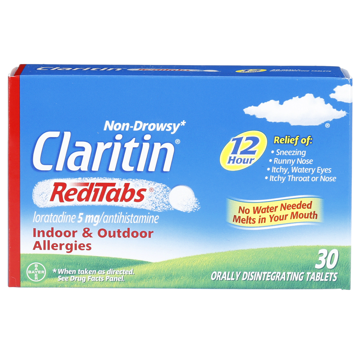 Claritin RediTabs 12 Hour Non-Drowsy Allergy Relief Orally ...