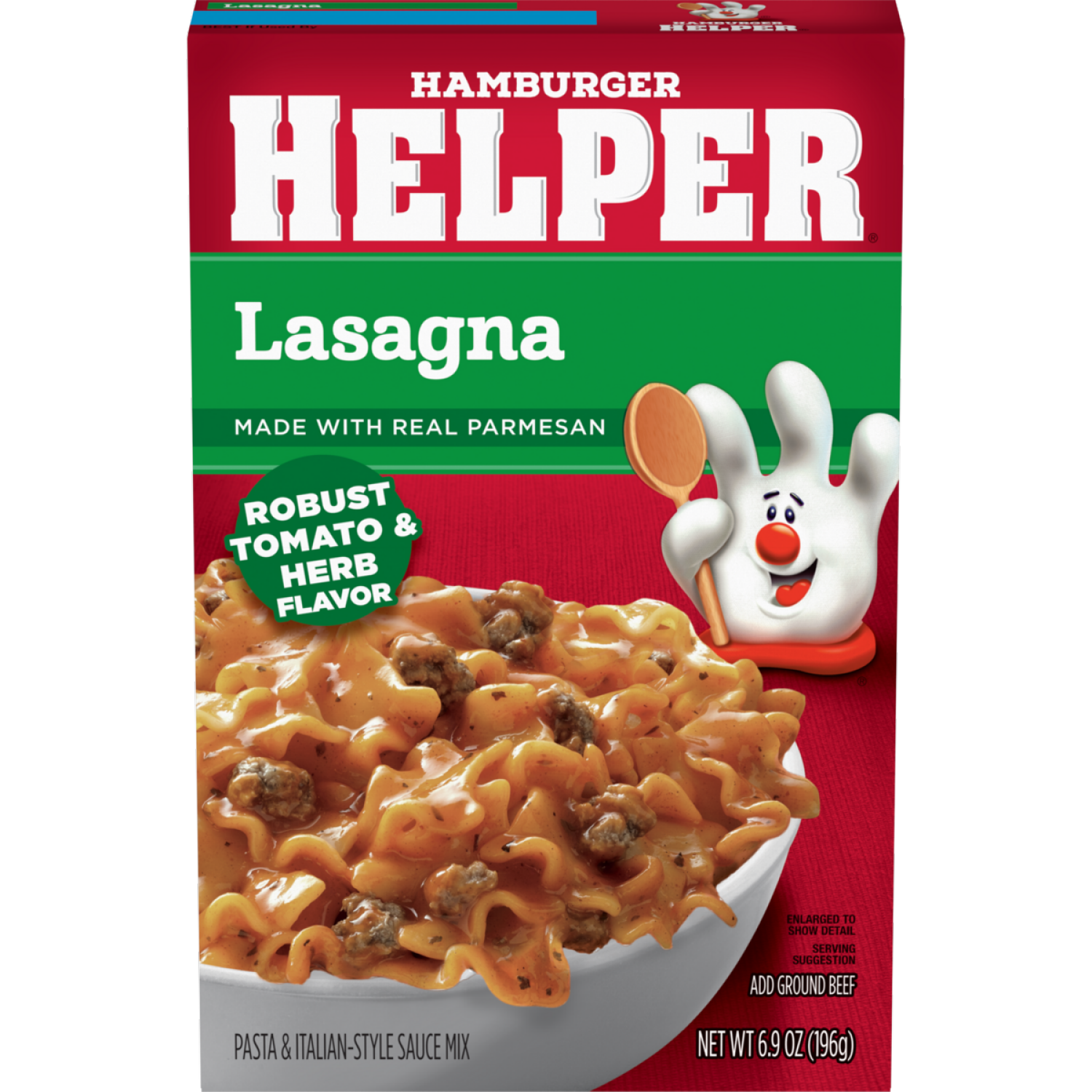 slide 1 of 4, Hamburger Helper Lasagna Pasta Pasta & Cheesy Sauce Mix - 6.9 oz, 6.9 oz