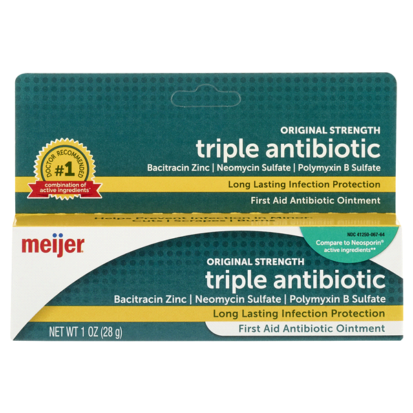slide 1 of 3, Meijer Triple Antibiotic Original Strength, 1 oz