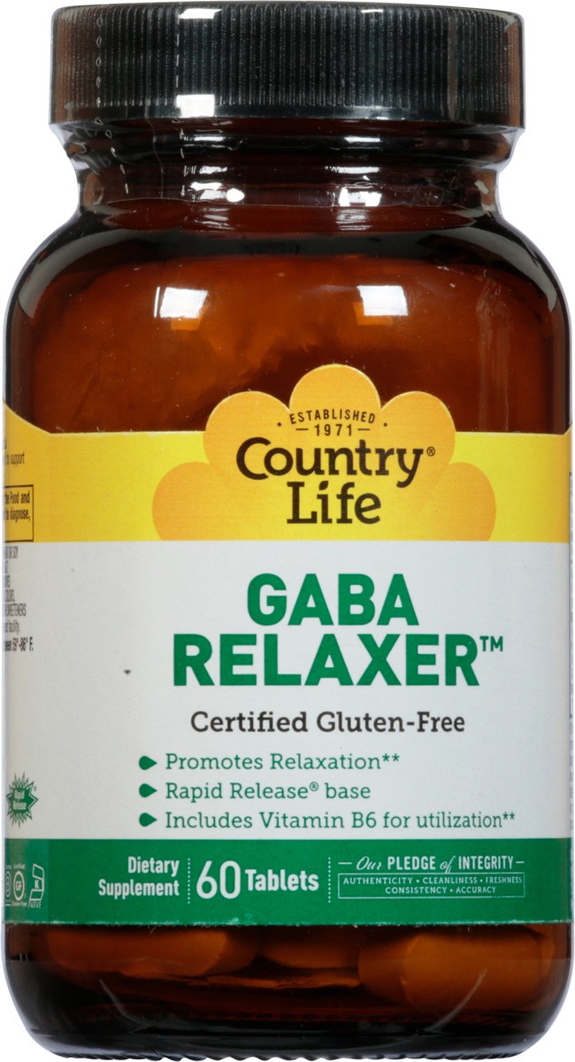 slide 11 of 12, Country Life Gaba Relaxer Tablets, 60 ct