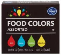 Kroger Assorted Food Coloring Kit - 4 ct