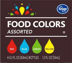 Kroger Assorted Food Coloring Kit - 4 ct