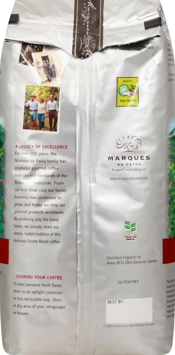 slide 6 of 9, Marques de Paiva Organic Medium Roast Whole Bean Coffee - 40 oz, 40 oz