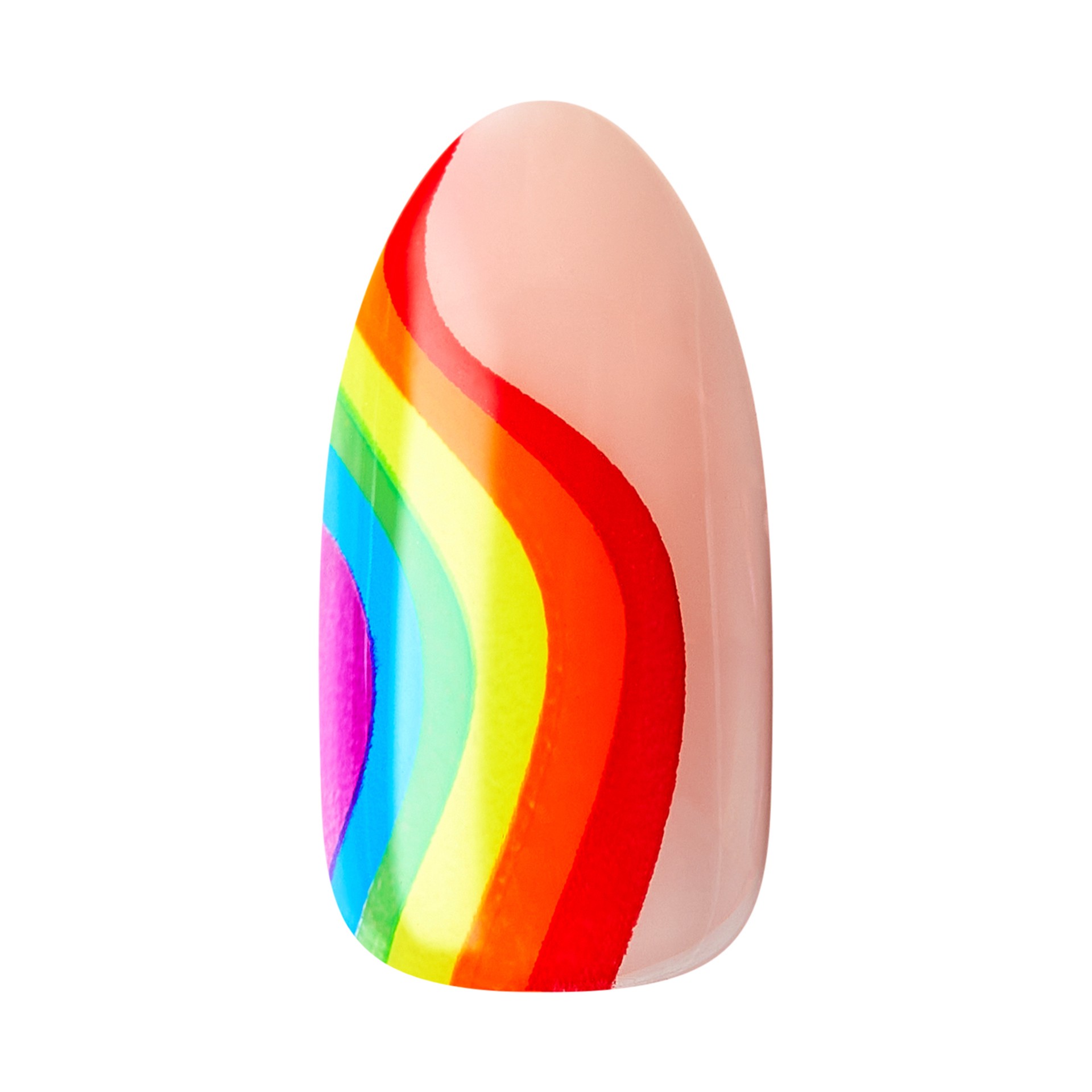 slide 3 of 5, imPRESS Press-On Nails Pride Manicure, No Glue Needed, Neutral, Medium, Almond, 33 Ct., 1 ct