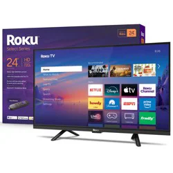 Roku Smart Tv 2026 Select Series, 24-Inch, 720p Hd Tv With Voice Remote