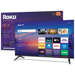 Roku Smart Tv 2026 Select Series, 50-Inch, 4k Qled Tv With Voice Remote