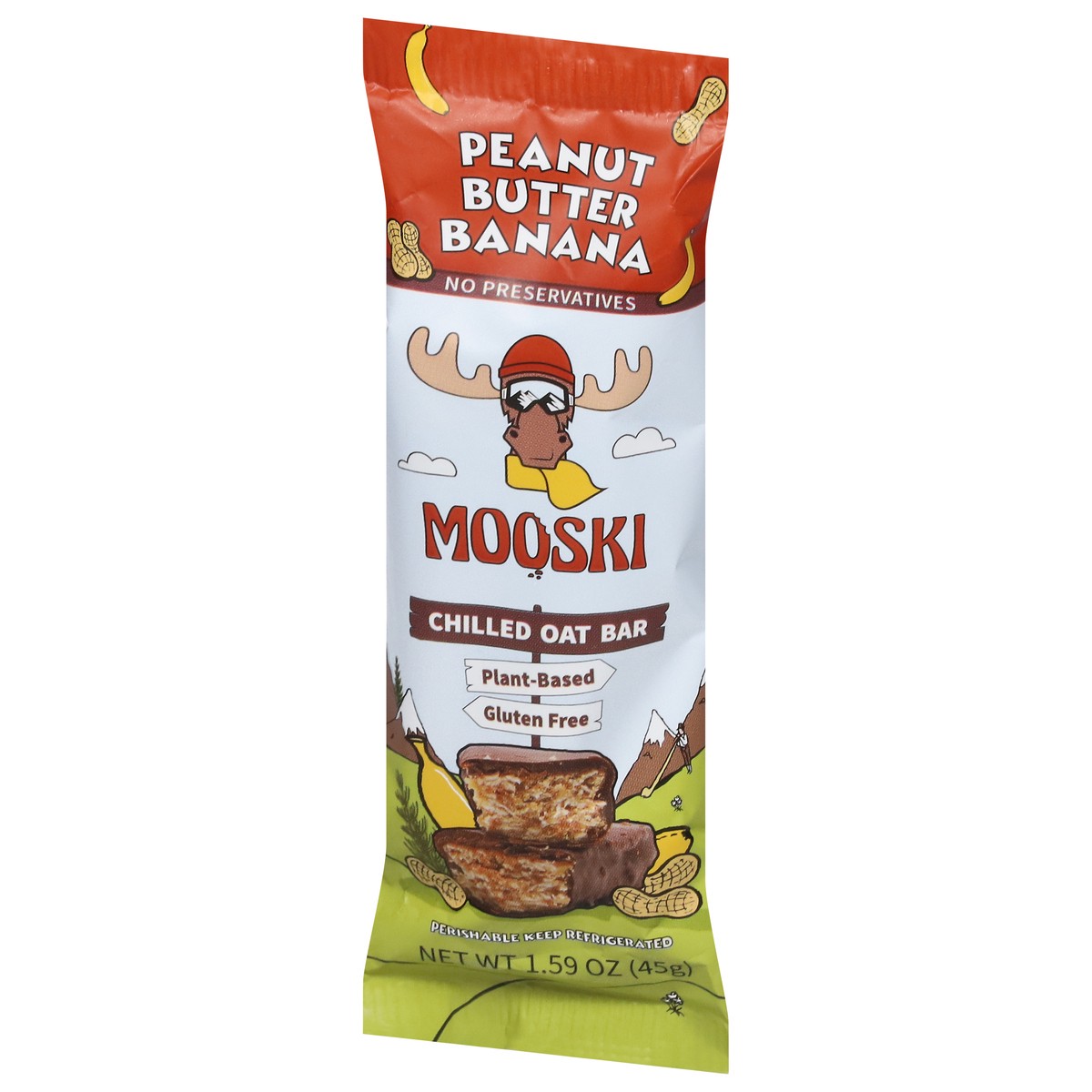 slide 8 of 13, Mooski Chilled Peanut Butter Banana Oat Bar 1.59 oz, 1.59 oz