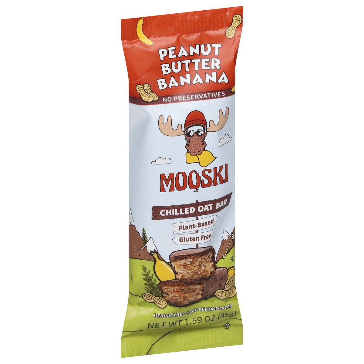 slide 4 of 13, Mooski Chilled Peanut Butter Banana Oat Bar 1.59 oz, 1.59 oz