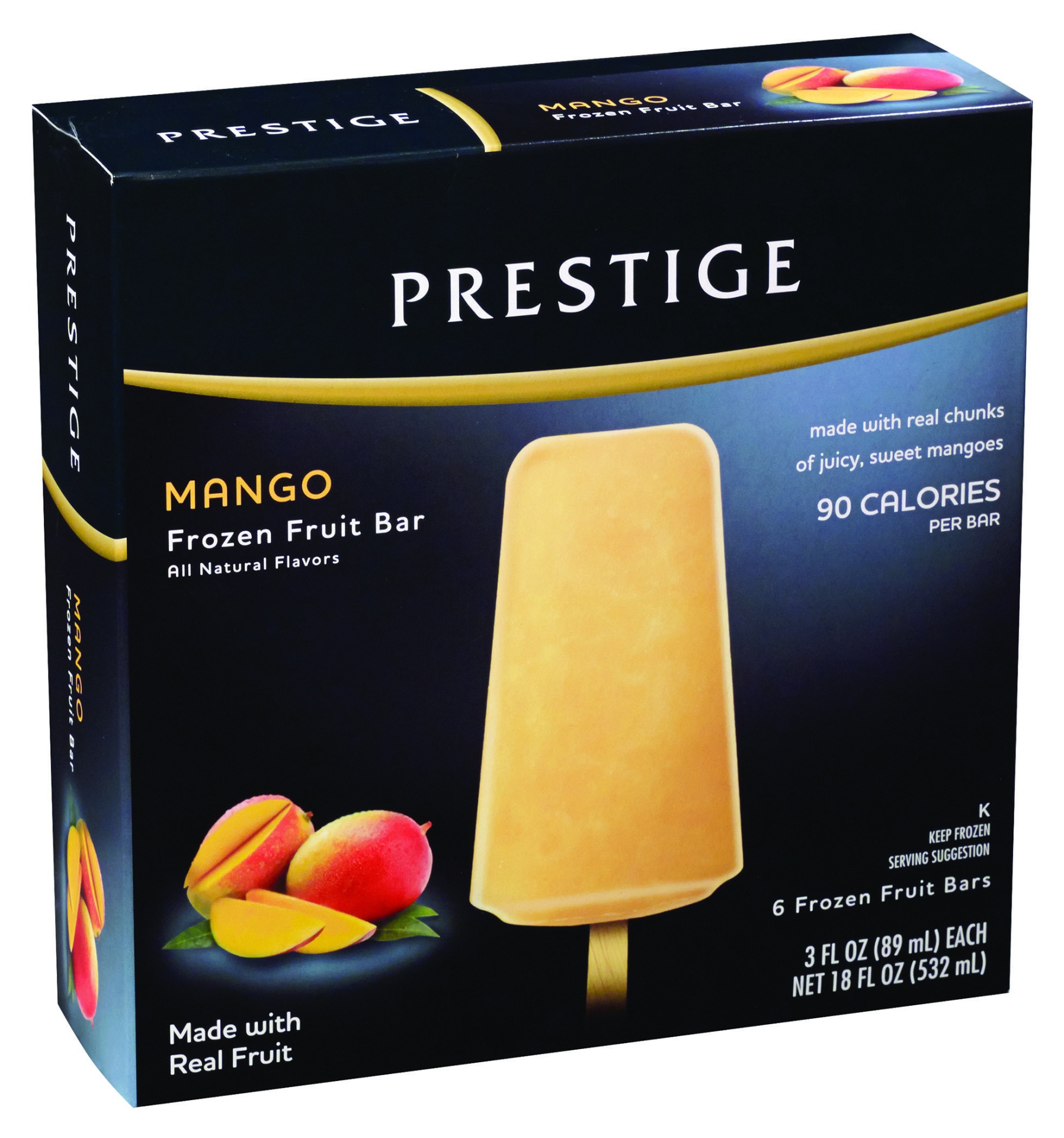 slide 1 of 1, Prestige Mango Fruit Bar, 6 ct